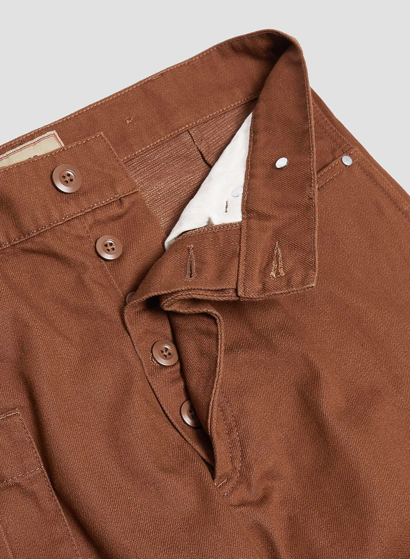 6 Pocket Pant Heavy Cotton in Brown 7