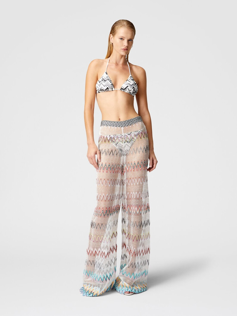 Missoni Zig zag mesh cover-up trousers with sequins outlook