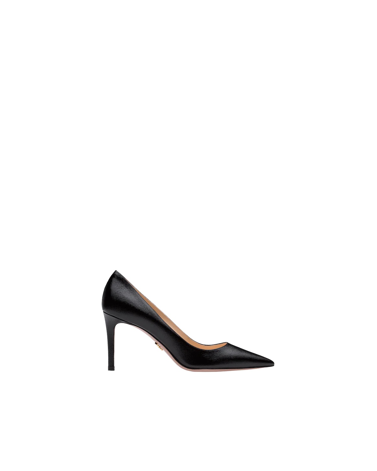 Saffiano textured patent leather pumps - 2