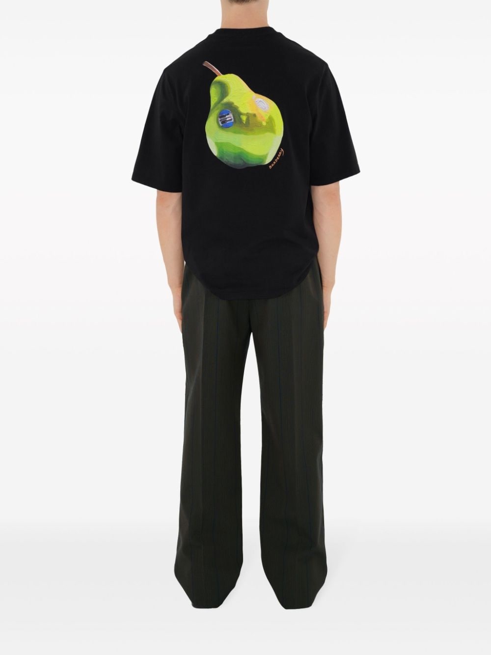 striped straight-leg trousers - 4