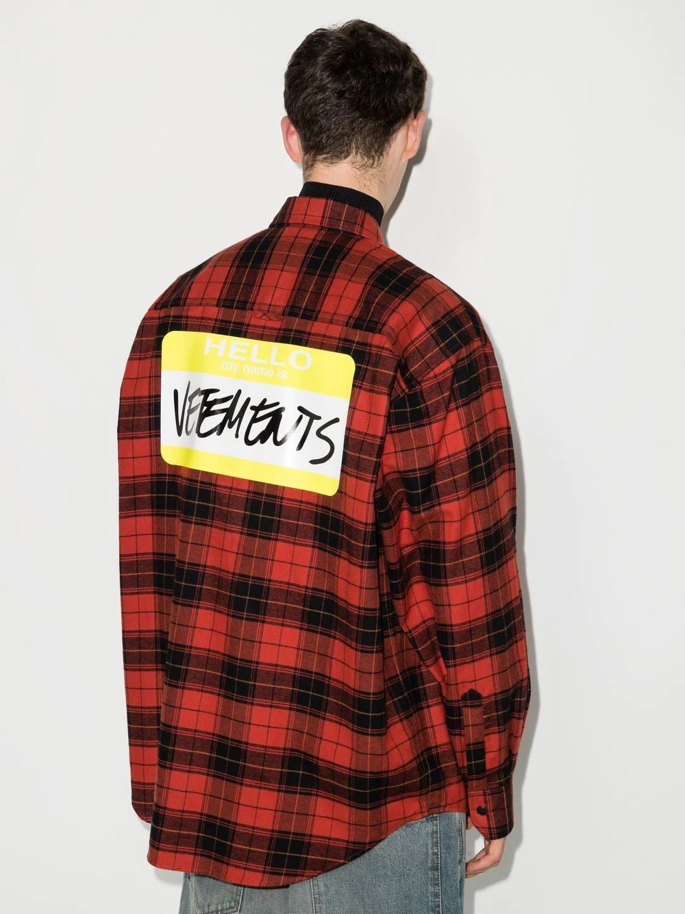 My Name Is check-print flannel shirt - 3