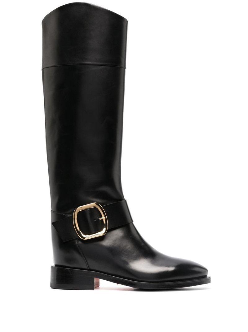 buckle-detail knee-length boots 1