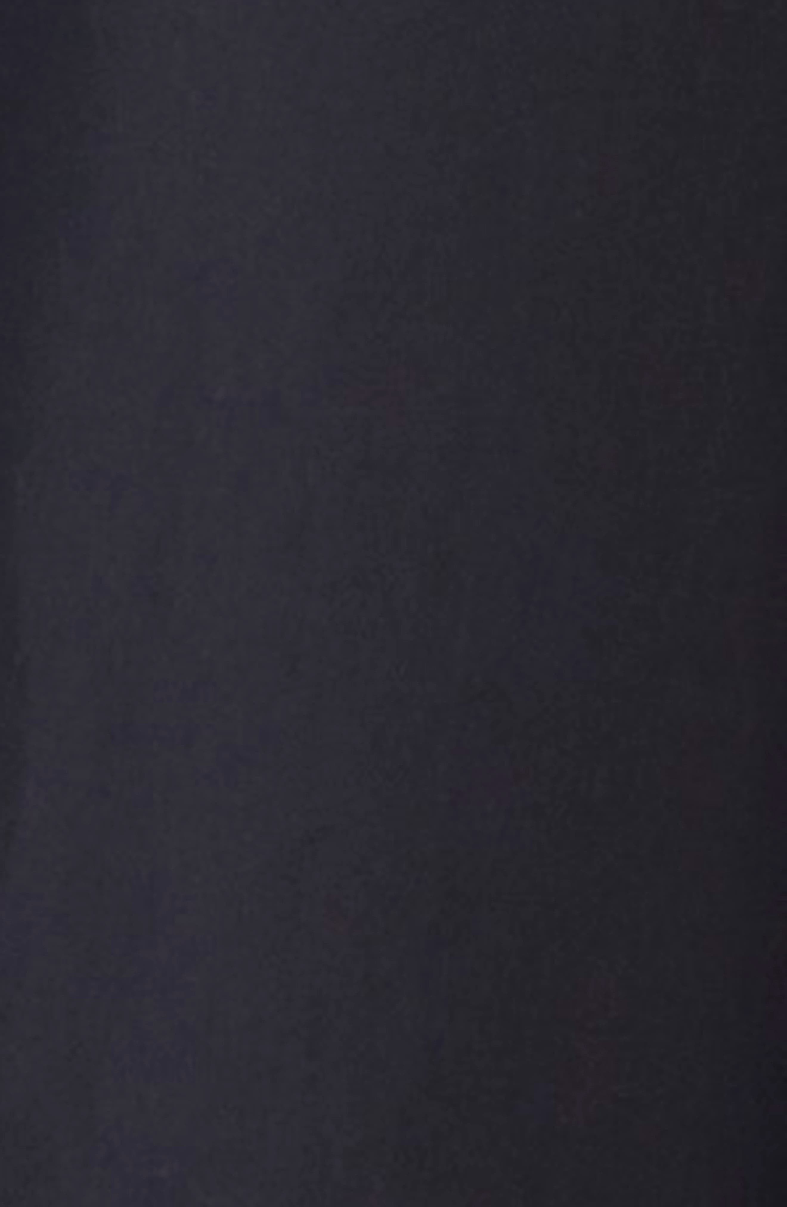 3.1 Phillip Lim Mixed Media Long Sleeve Handkerchief Hem Cotton Blend Dress in Black/Midnight at Nor - 6