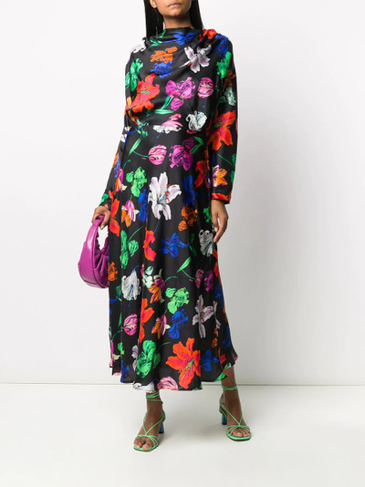 MSGM floral-print long dress outlook