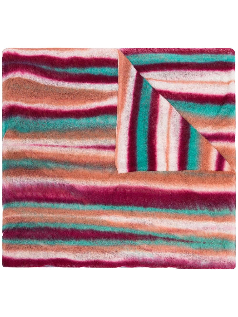 striped cashmere scarf - 1