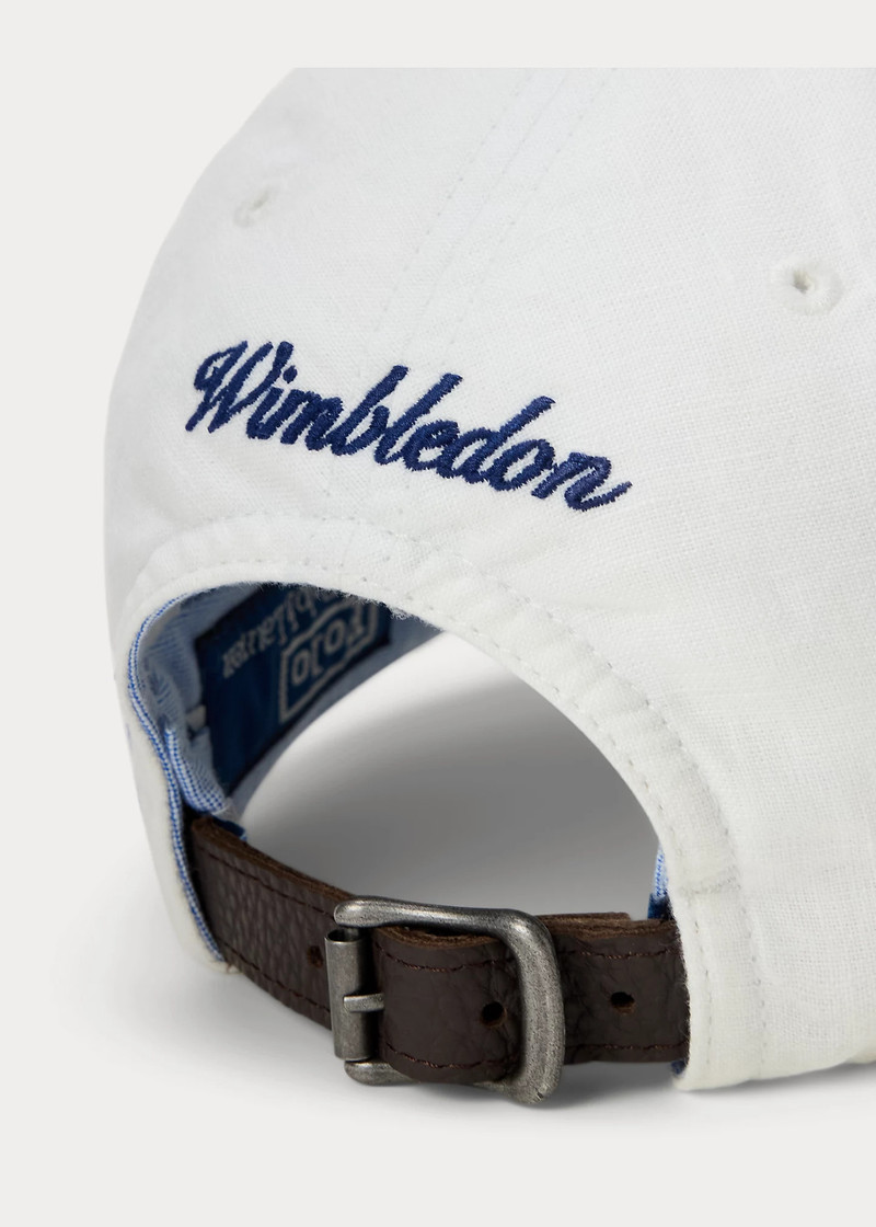 Wimbledon Crest Linen Cap 3