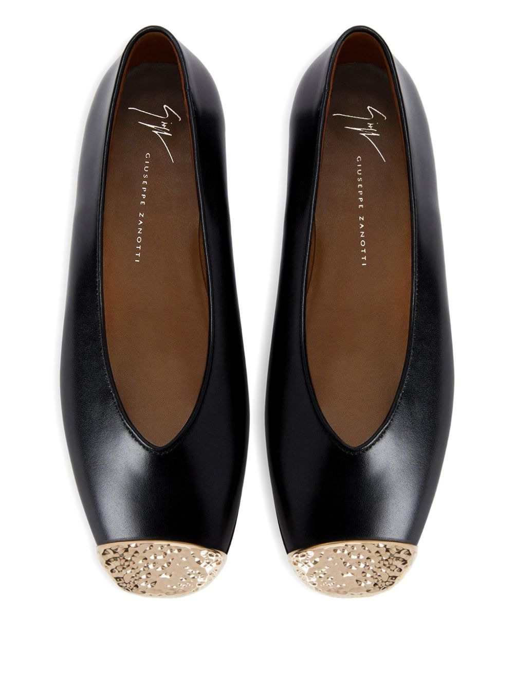 Georgia leather ballet flats - 2