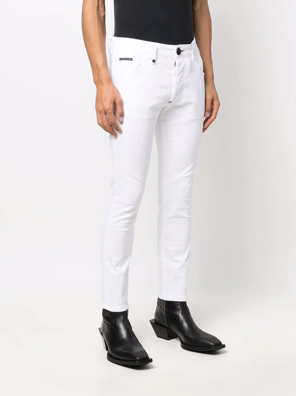 mid-rise skinny jeans - 3