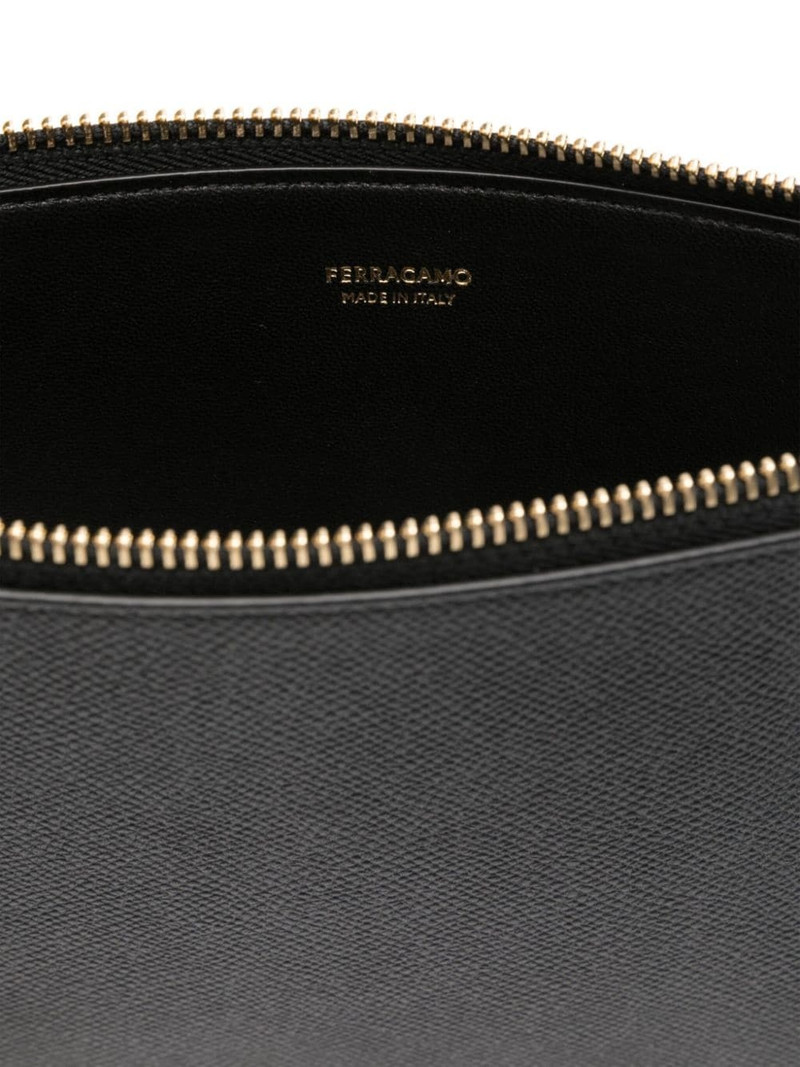 Gancini leather clutch bag 5