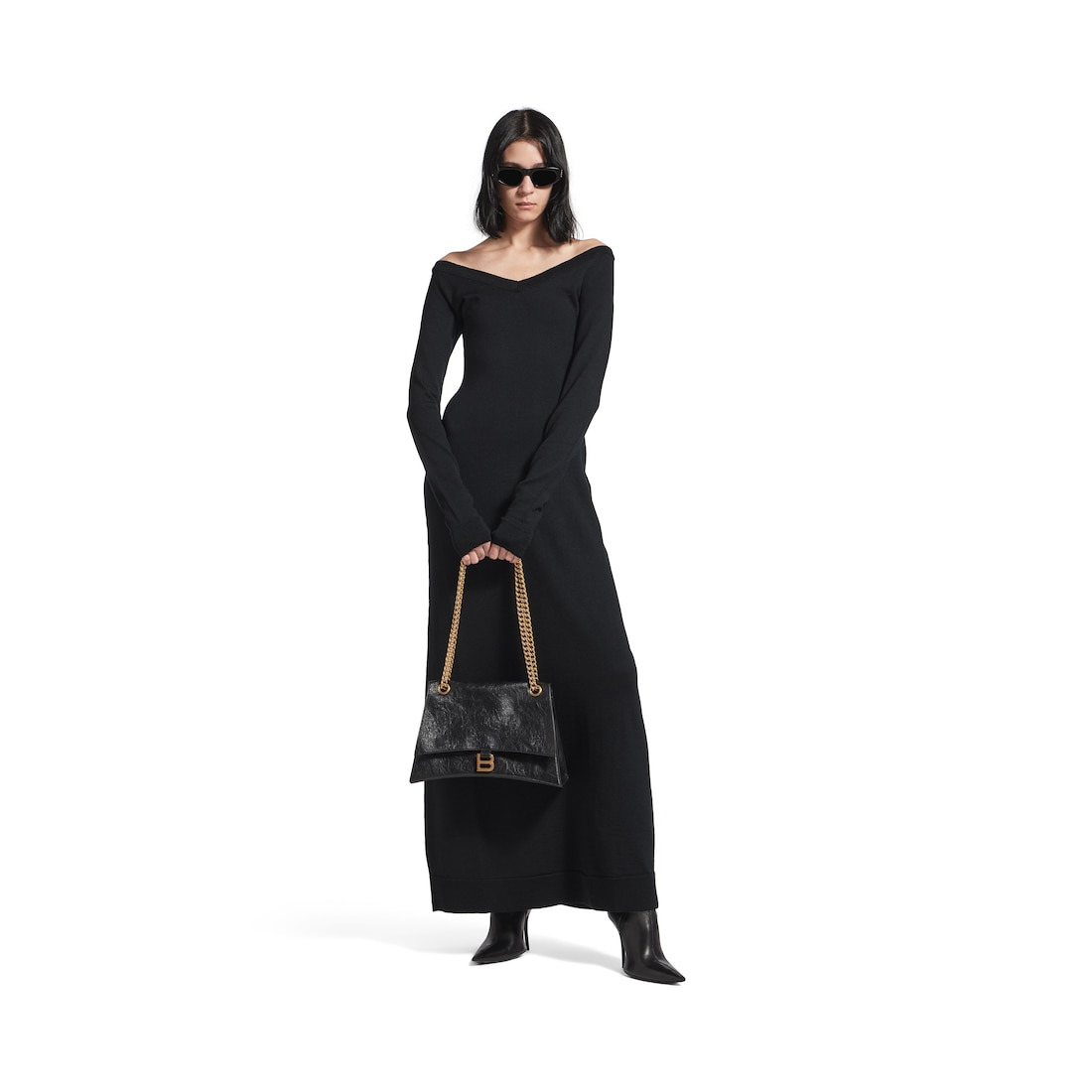 Women's Crush Medium Chain Bag  in Black - 7
