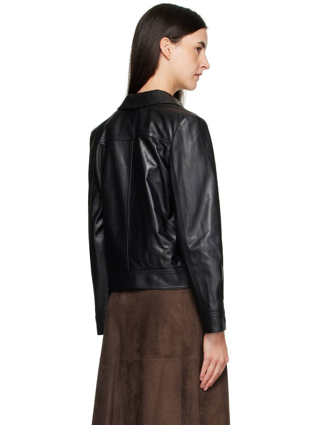 Black Nepet Leather Jacket - 3