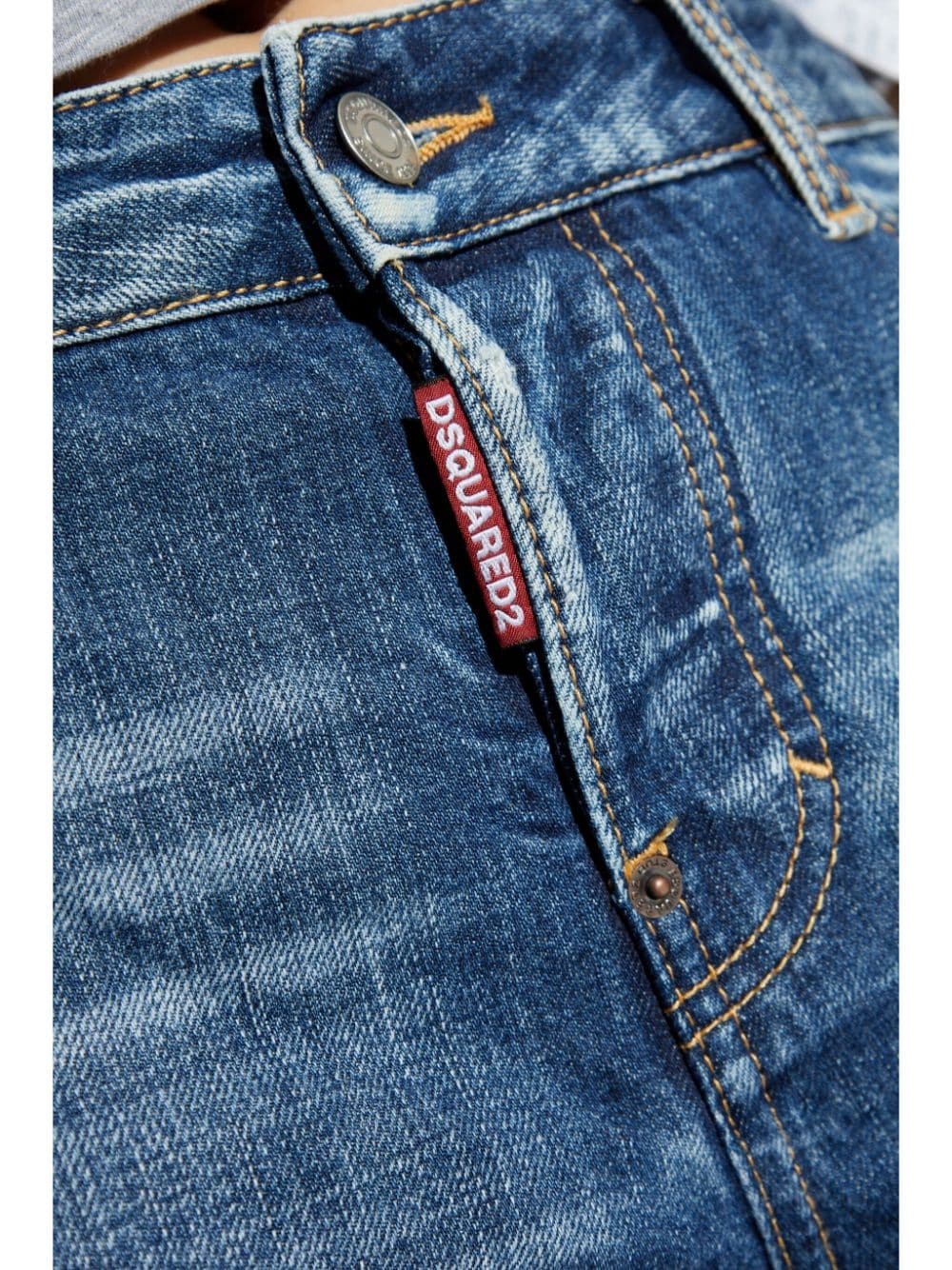 faded tapered jeans - 5