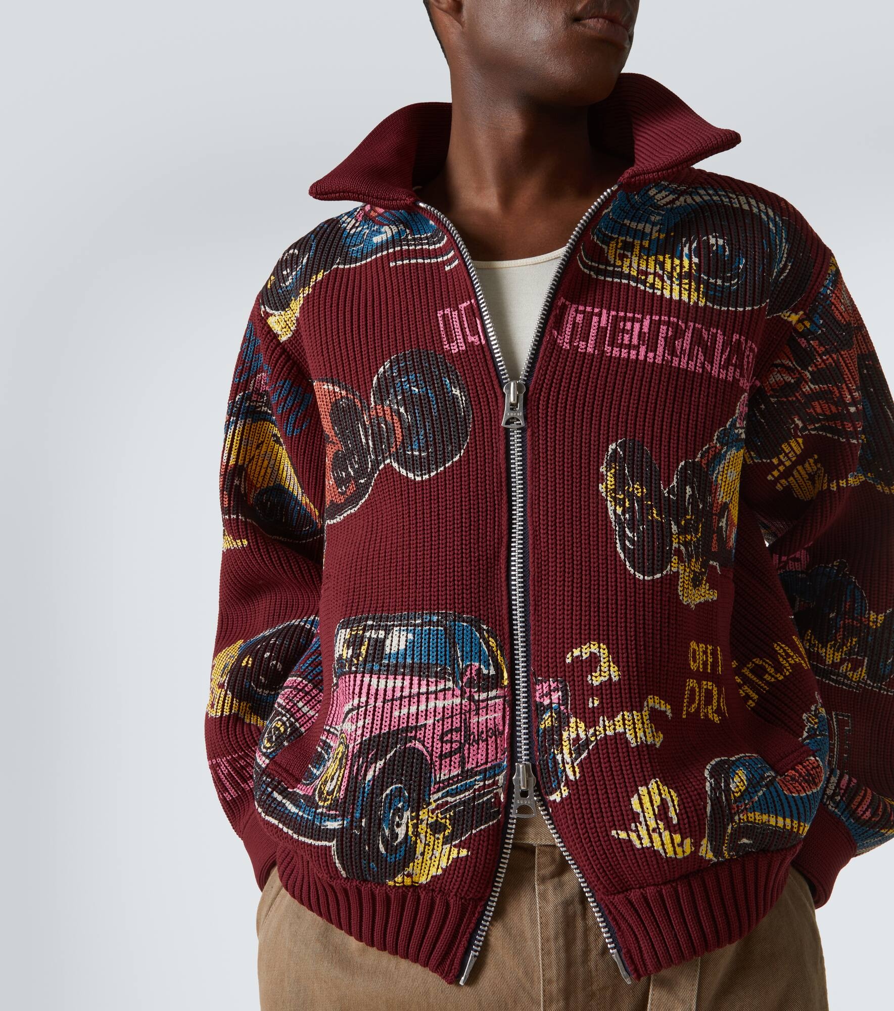 Car Race zip-up sweater - 5