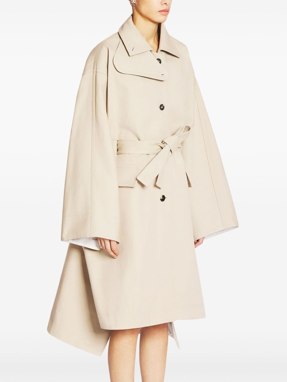 spread-collar coat - 3