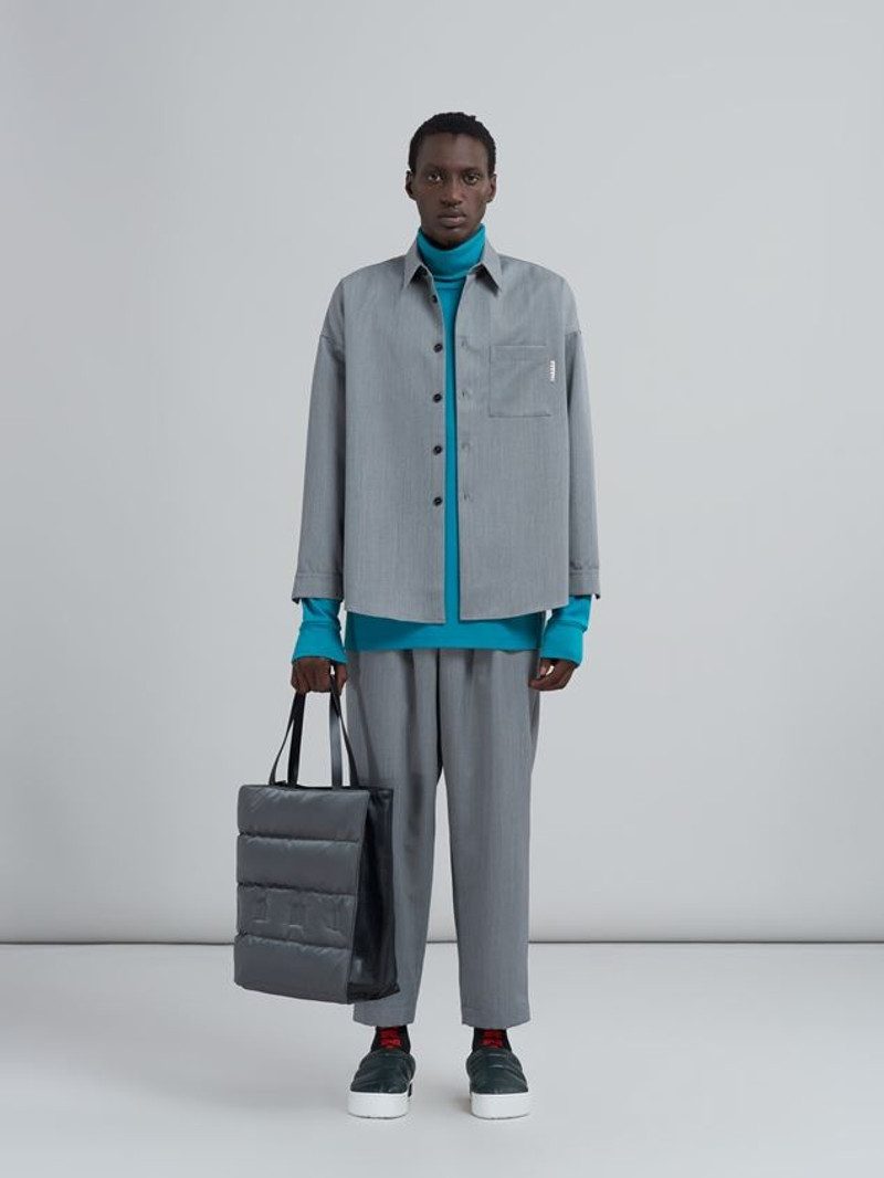 Marni MUSEO TOTE BAG IN QUILTED NYLON outlook