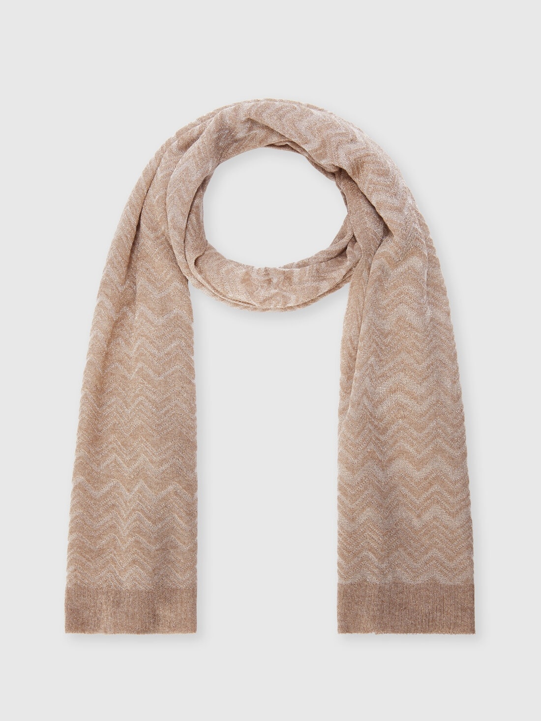 Zig zag viscose blend scarf - 1