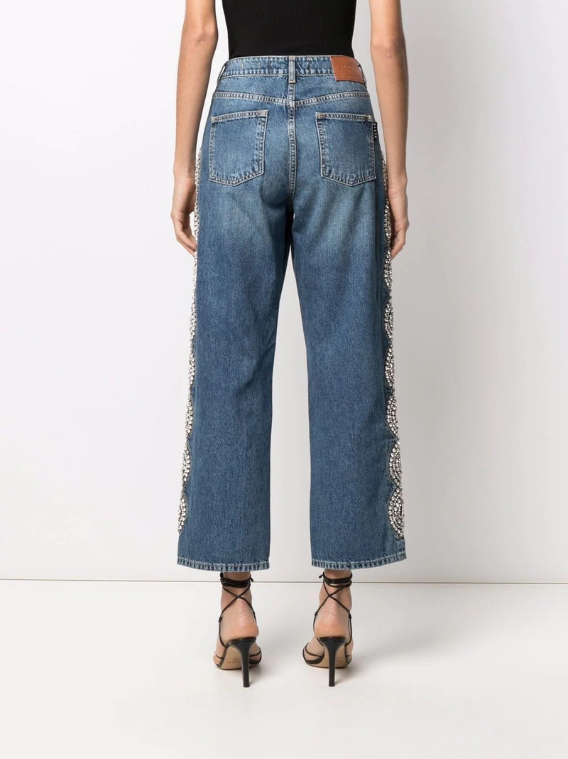 Crystal Cable wide-leg jeans 4