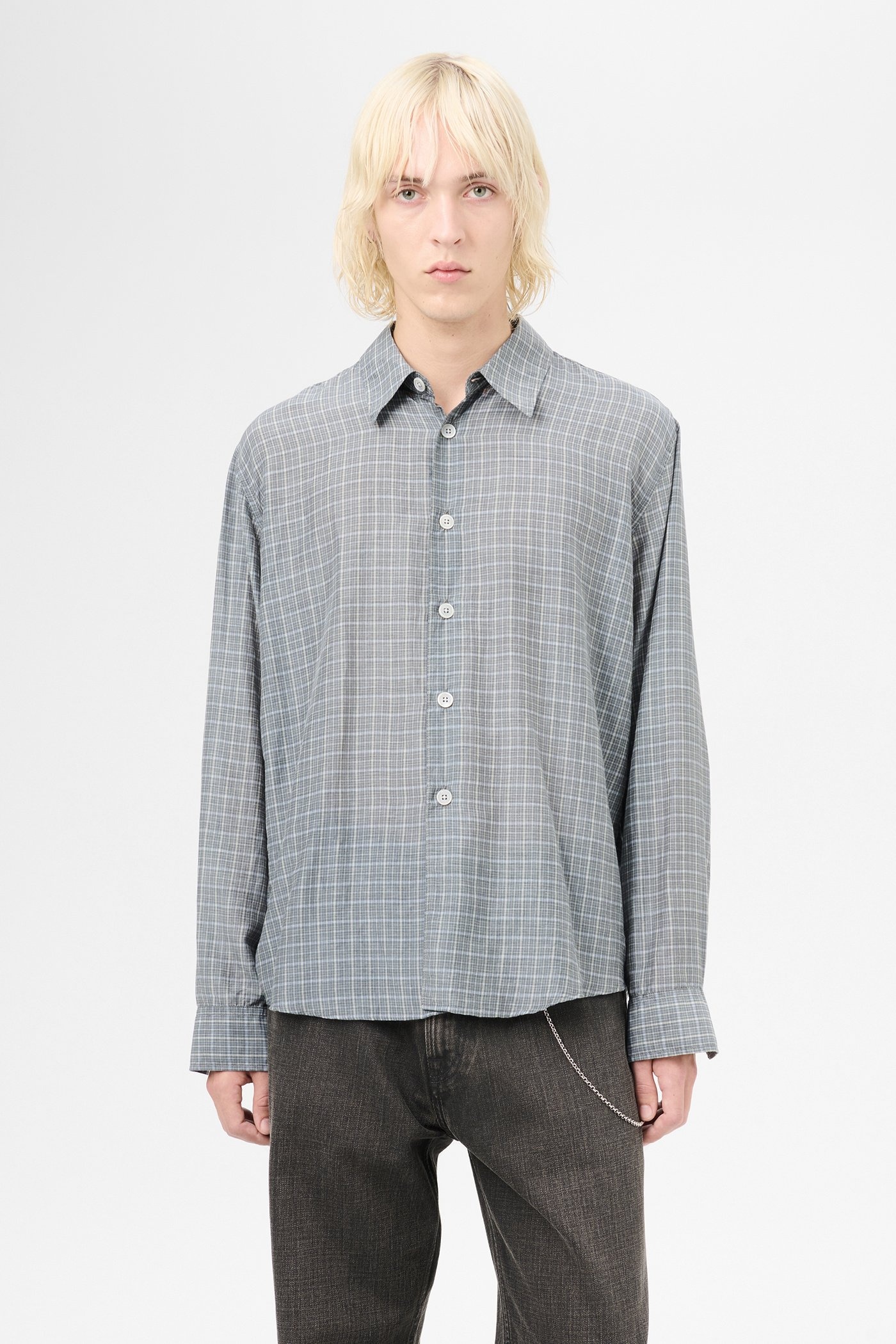 Beyond Shirt Picnic Check Cotton Silk - 3