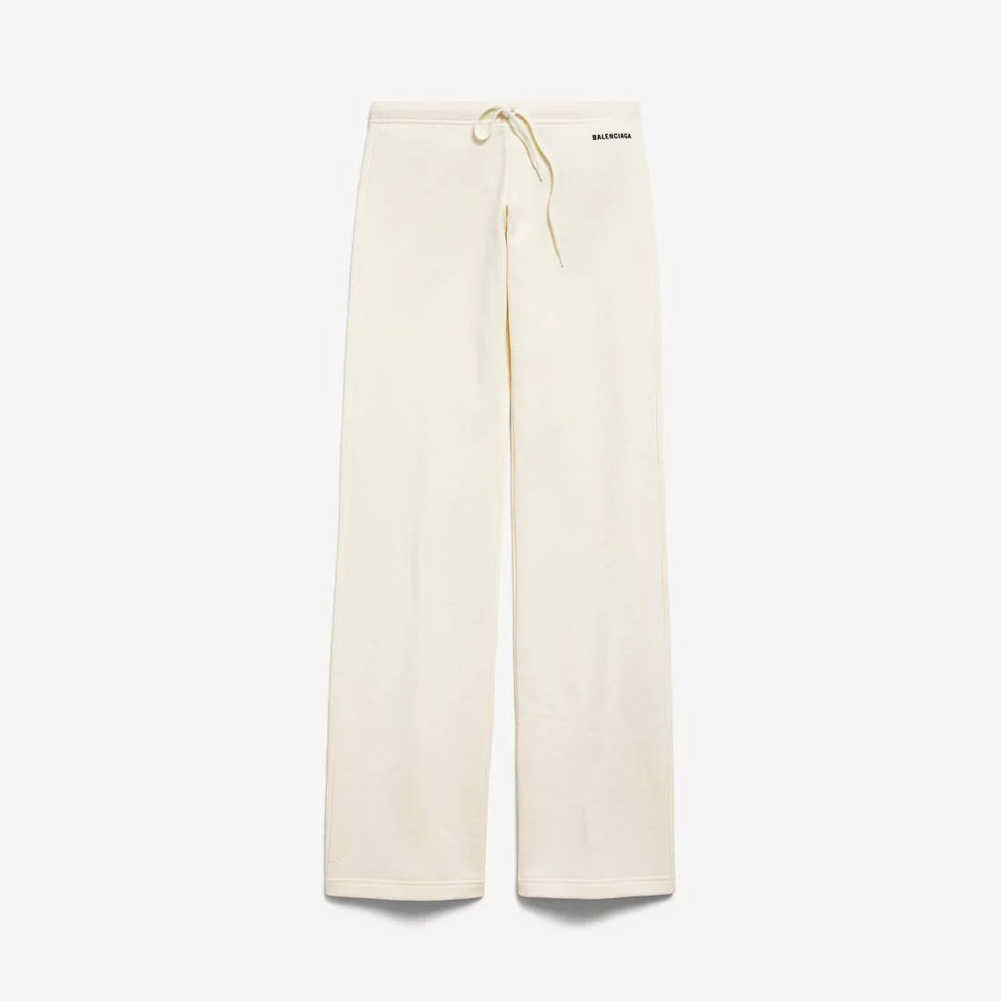Women's Balenciaga Back Low Waist Sweatpants in Cream - 1