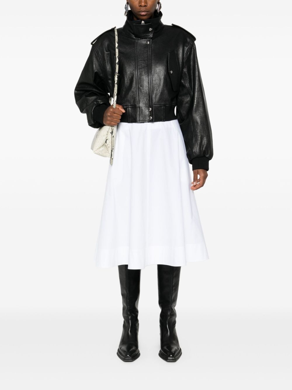 A-line poplin skirt - 2