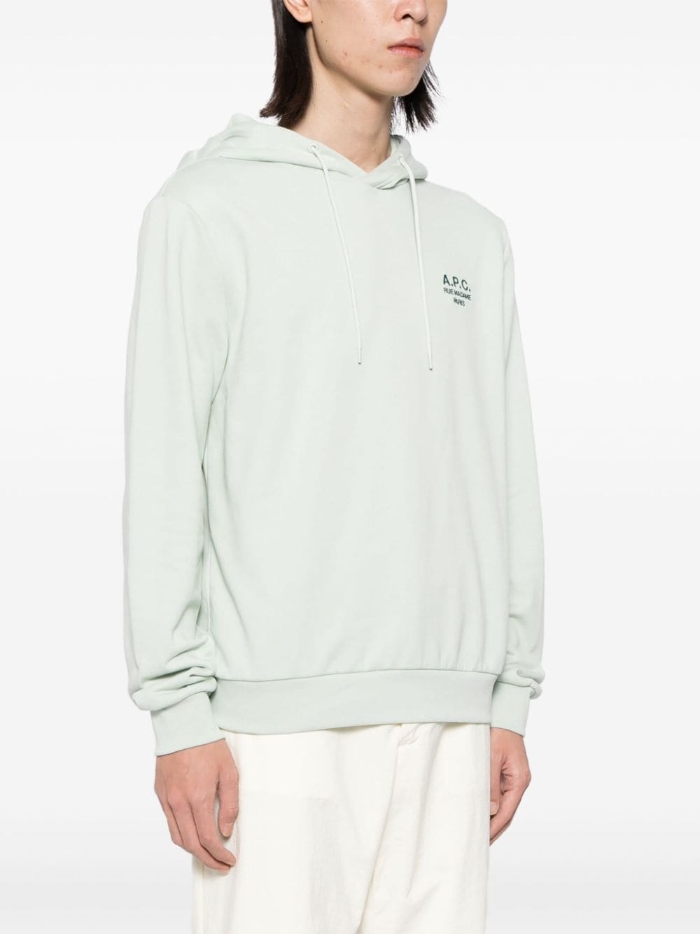 embroidered logo hoodie - 3