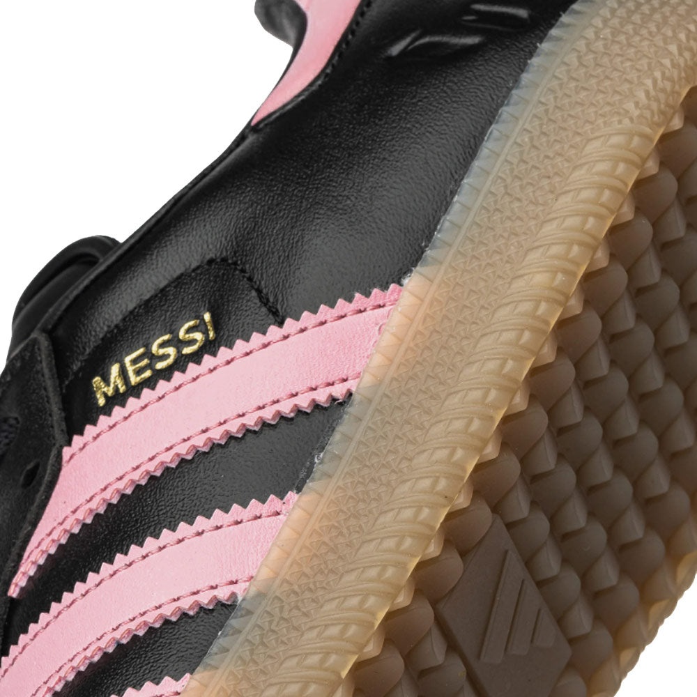 Samba Messi Indoor Soccer Shoes 'Core Black / Gold Metallic / Gum' - 3