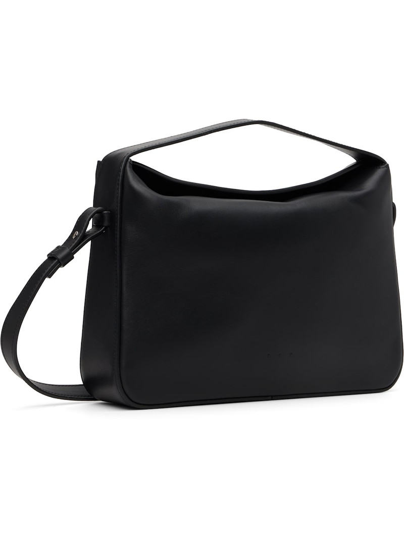 AESTHER EKME Black Soft Baguette Crossbody Bag outlook