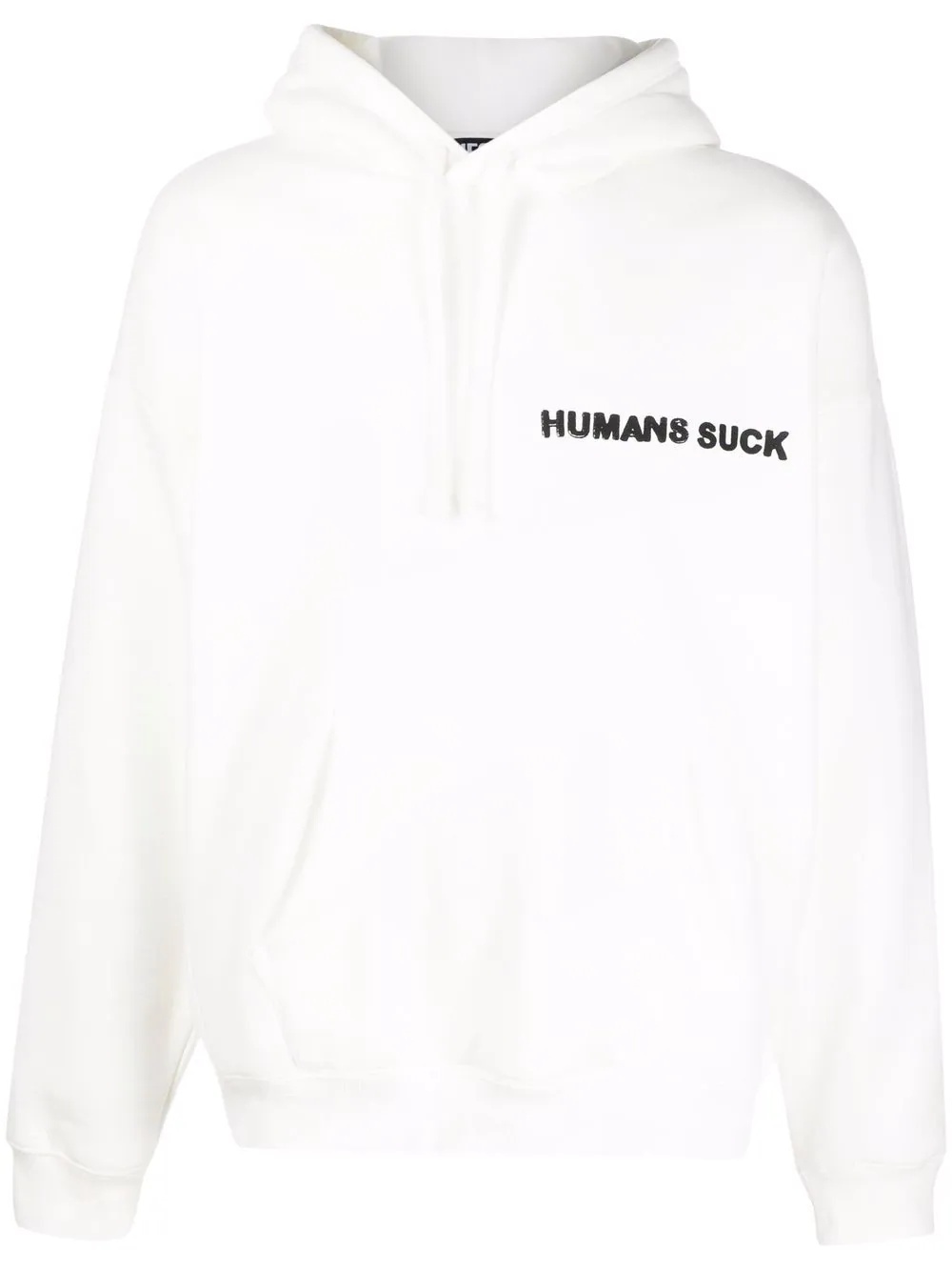 slogan-print hoodie - 1