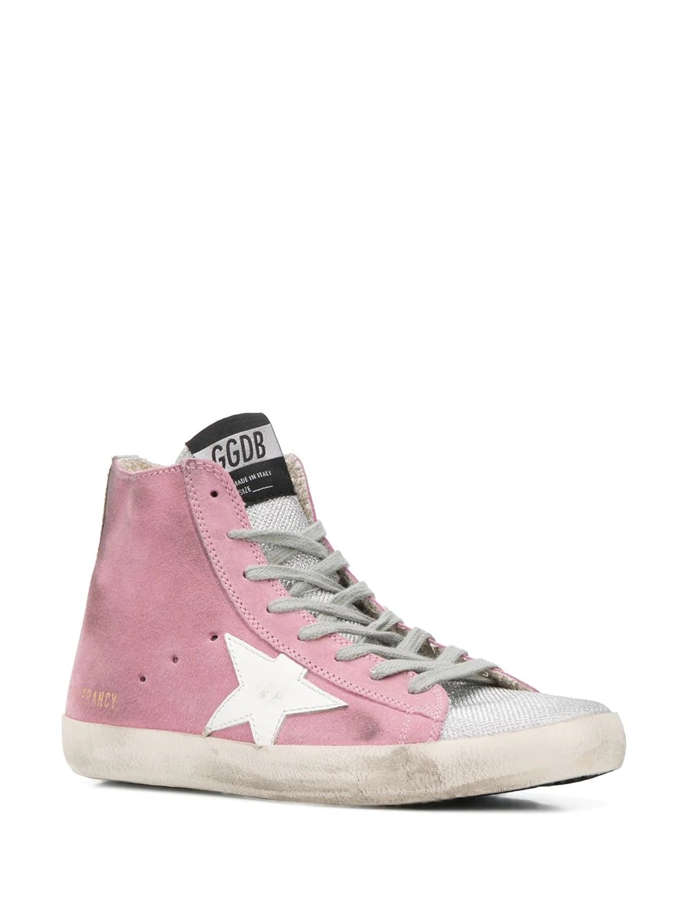 Francy distressed high-top trainers - 2