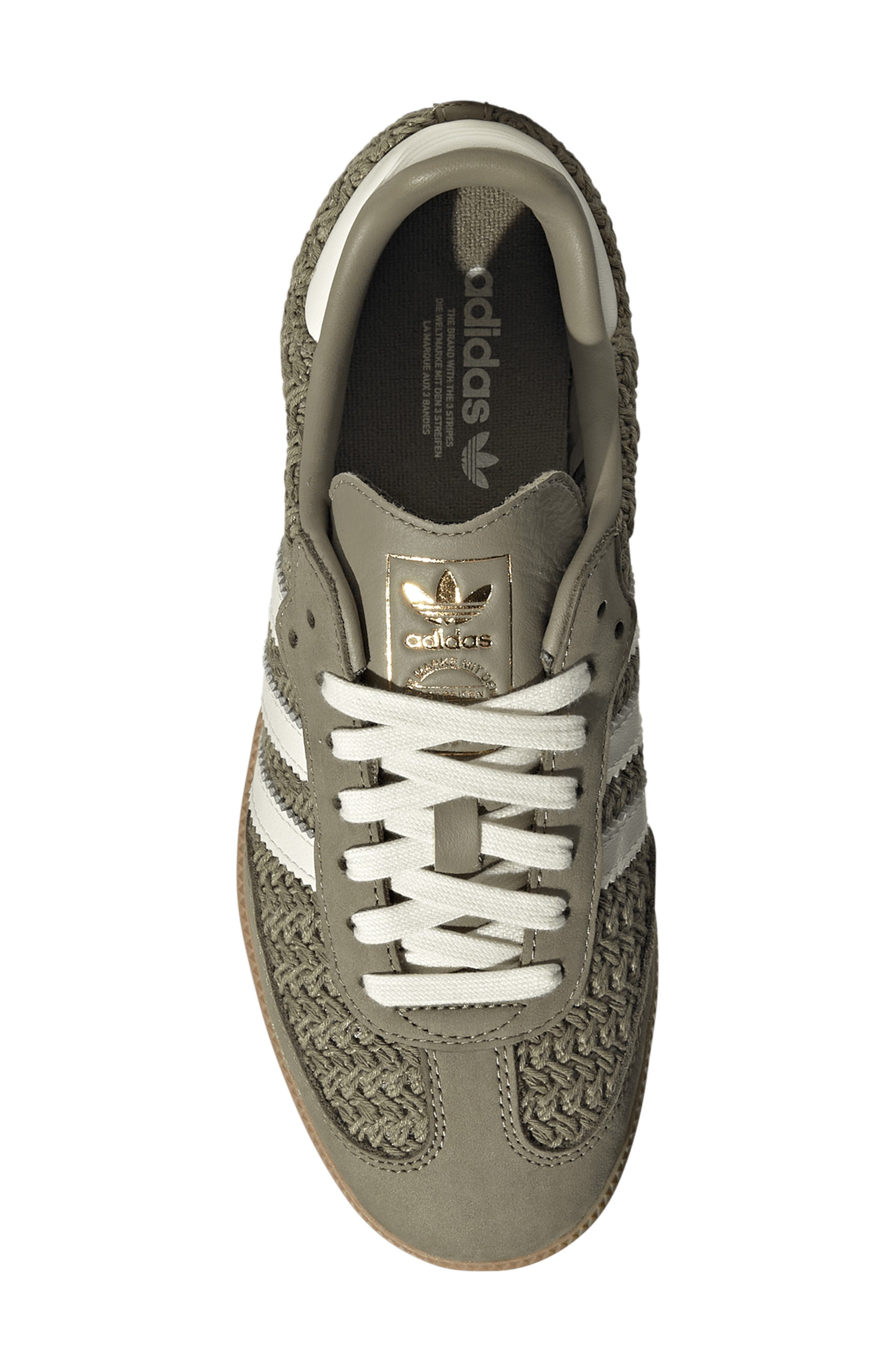 adidas Gender Inclusive Samba OG Sneaker in Orbgrn/cre at Nordstrom - 4