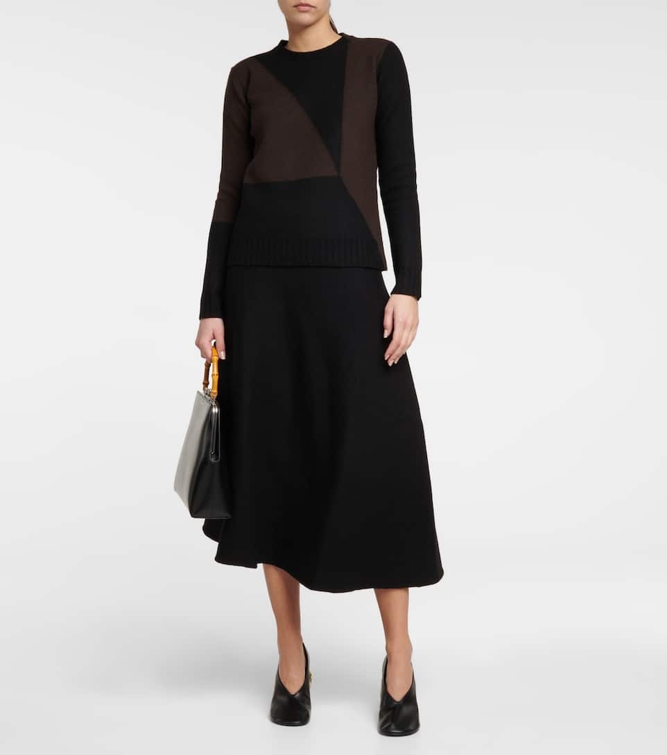 Virgin wool midi skirt - 2