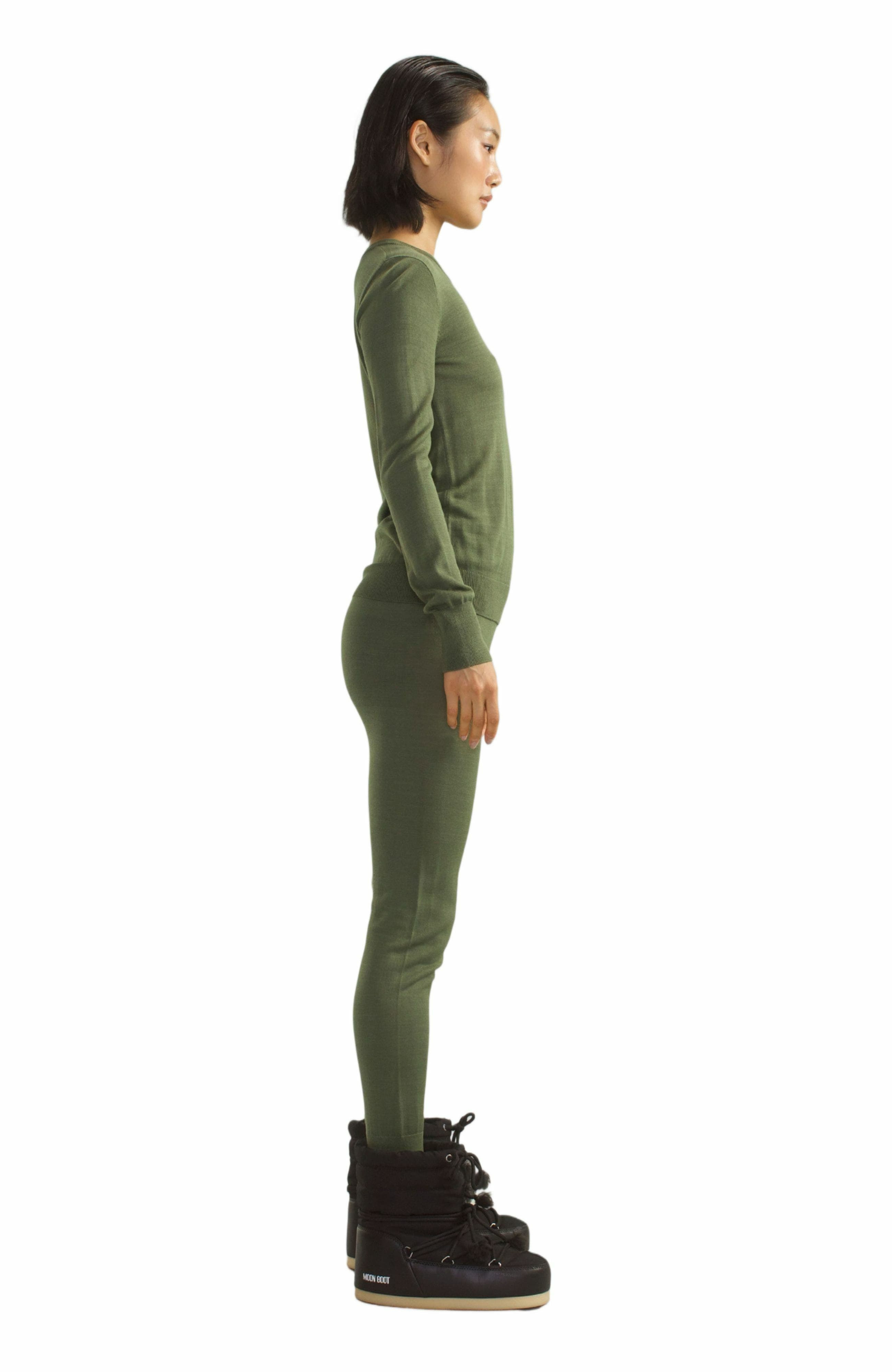 Cynthia Rowley Aspen Knit Jogger in Dark Green at Nordstrom - 2