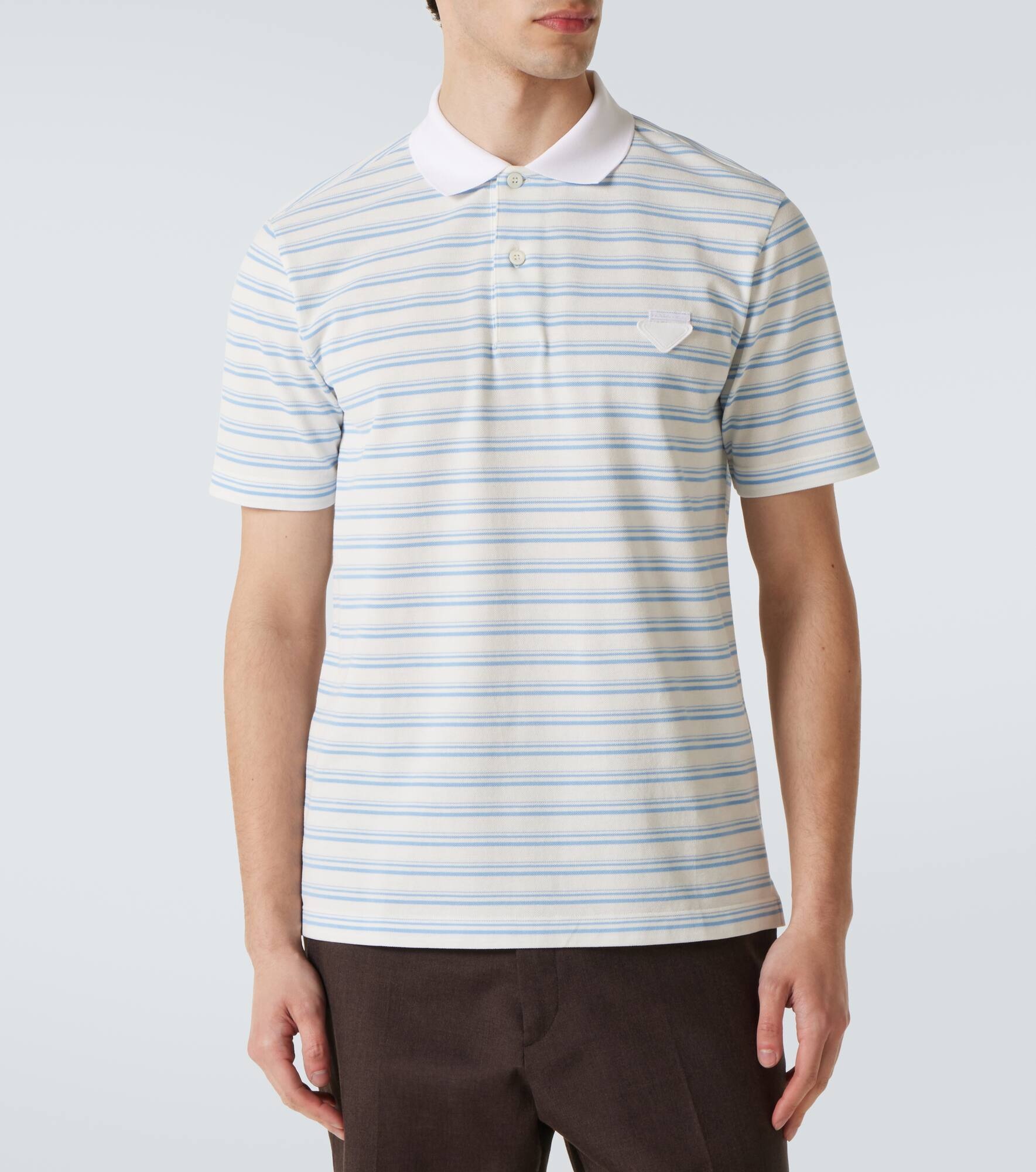 Striped cotton polo shirt - 3