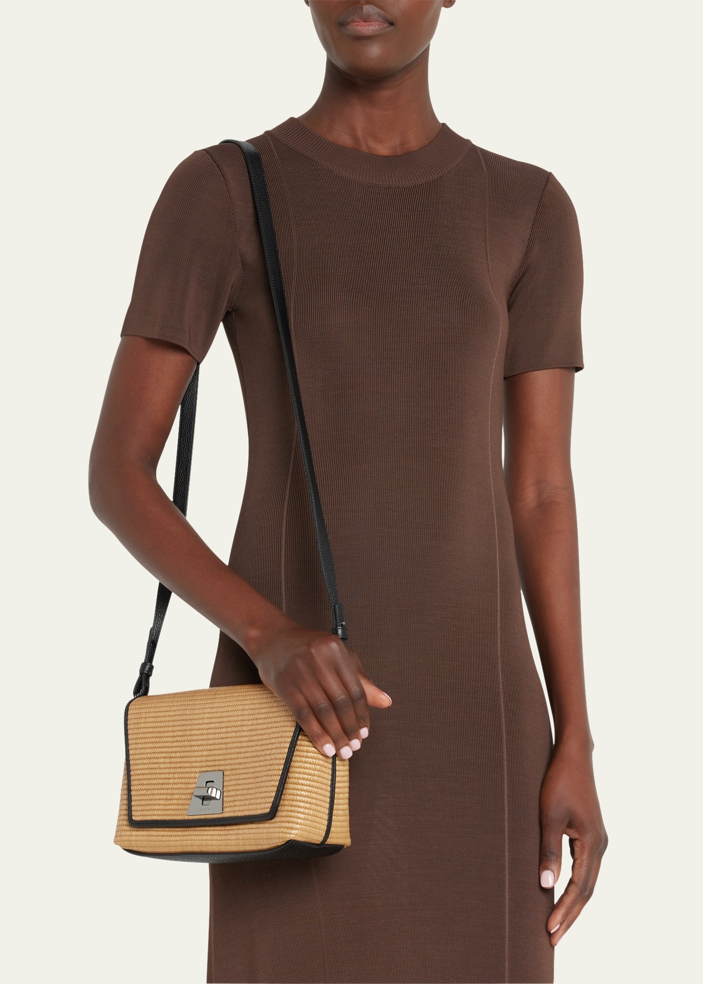 Anouk Small Day Raffia Shoulder Bag - 2