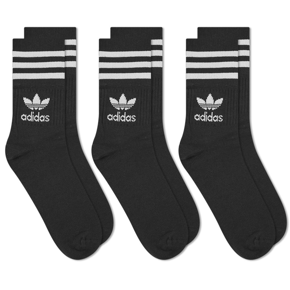 Adidas Mid Cut Crew Sock 3 Pack - 1