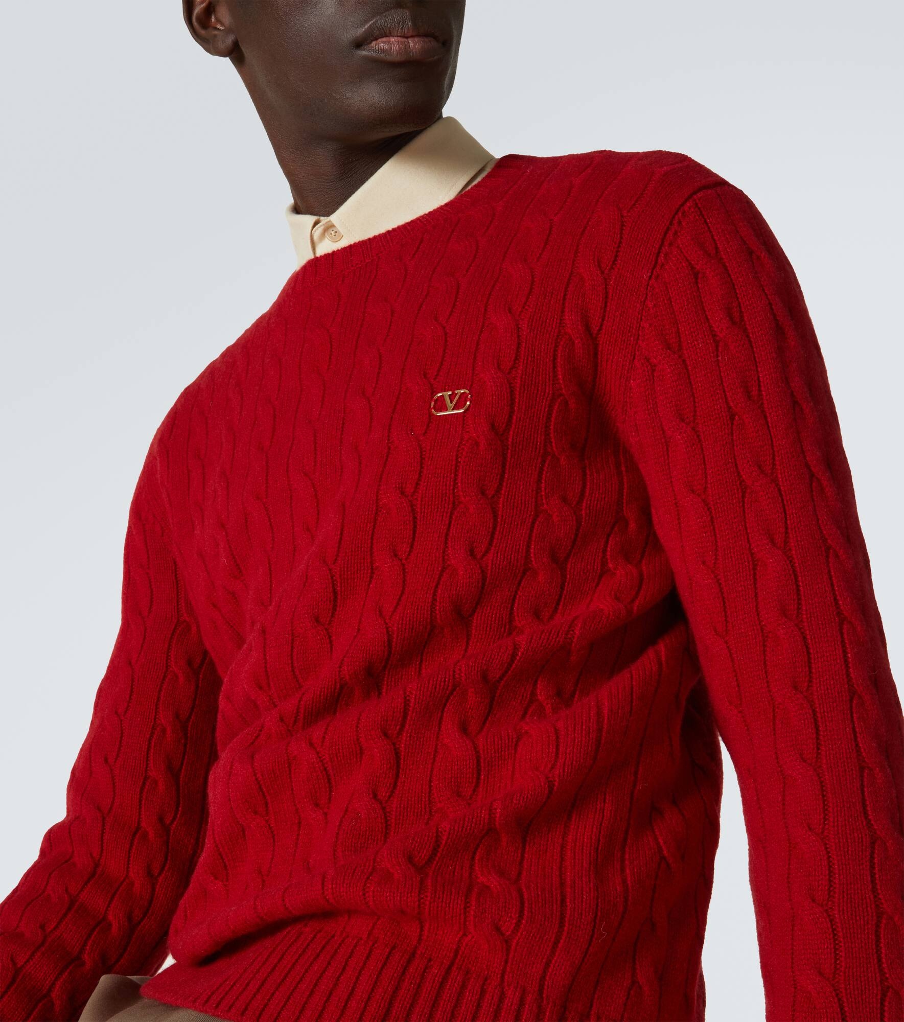 Cable-knit cashmere sweater - 5