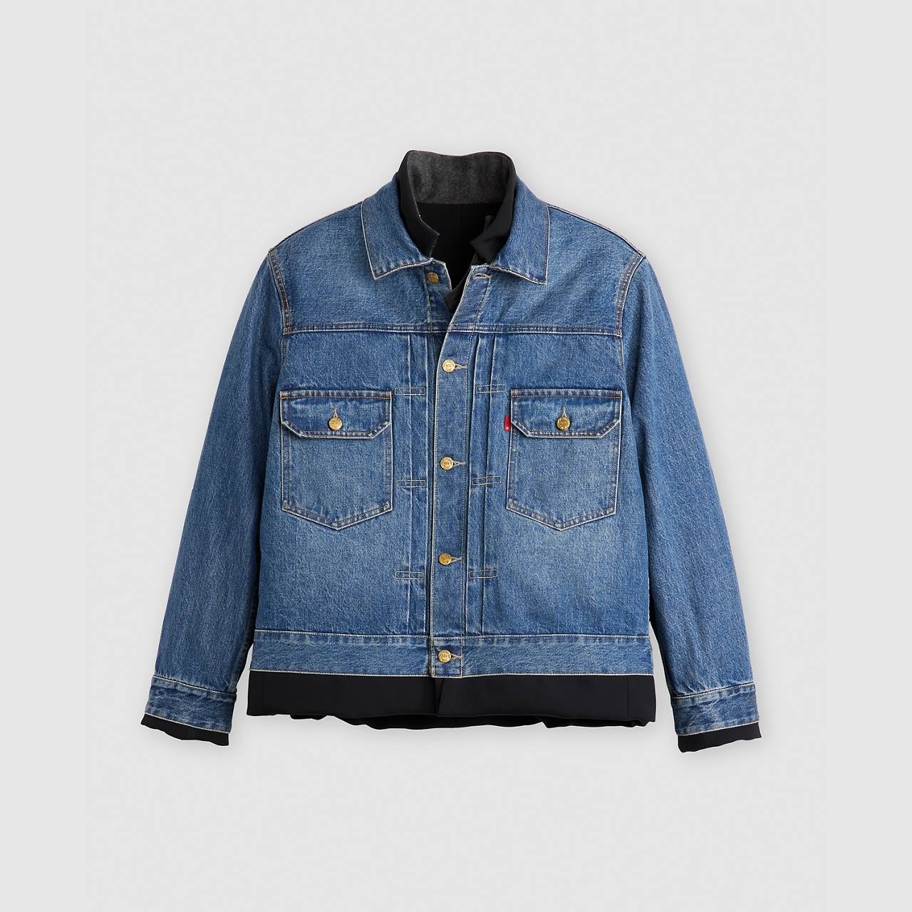 LEVI’S® X SACAI MEN’S DENIM X METELASSE TWILL REVERSIBLE BLOUSON - 1