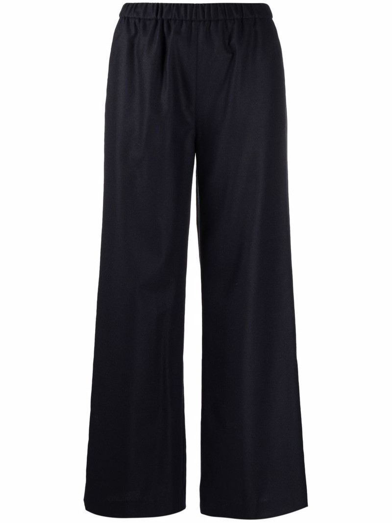 high-waisted flared trousers 1