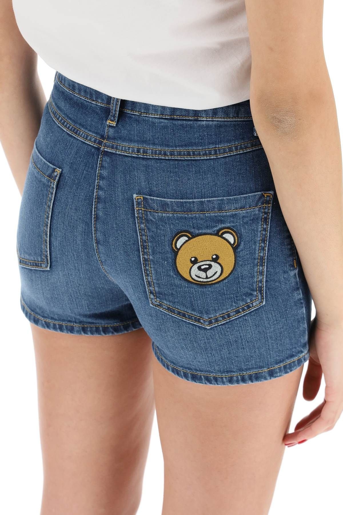 TEDDY BEAR DENIM SHORTS - 5