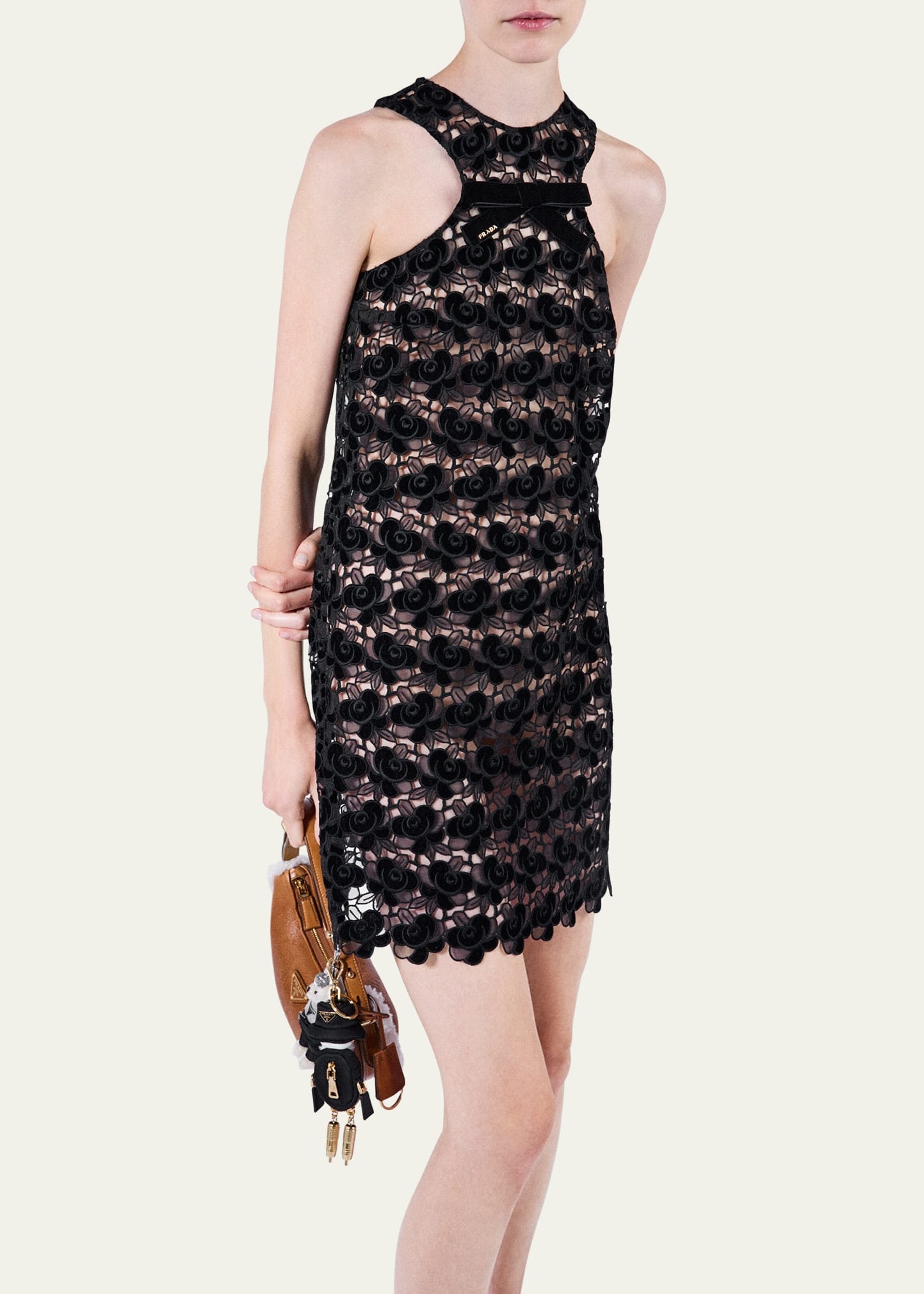 Lace Scallop Mini Dress - 4
