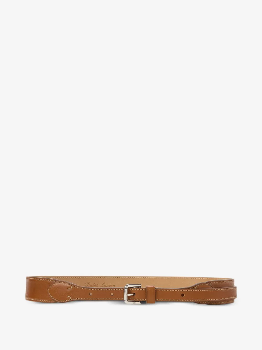 knotted leather belt - 1