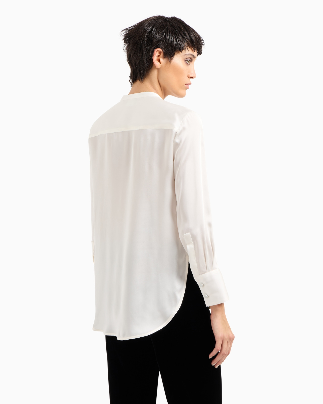 Silk charmeuse shirt - 3