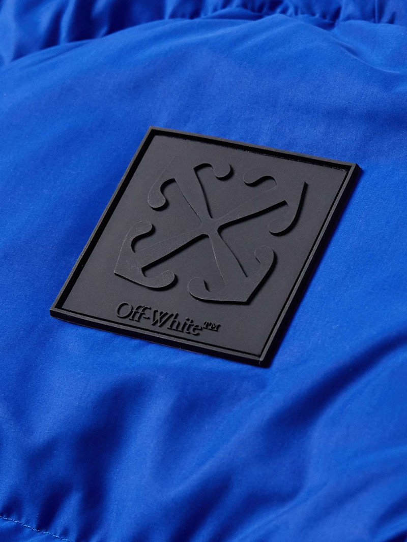 Logo-Appliquéd Quilted Shell Hooded Down Jacket 3