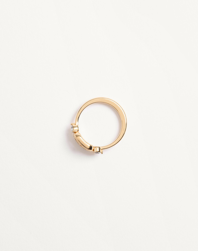 OVALETTE RING IN METAL AND SWAROVSKI® CRYSTALS 4