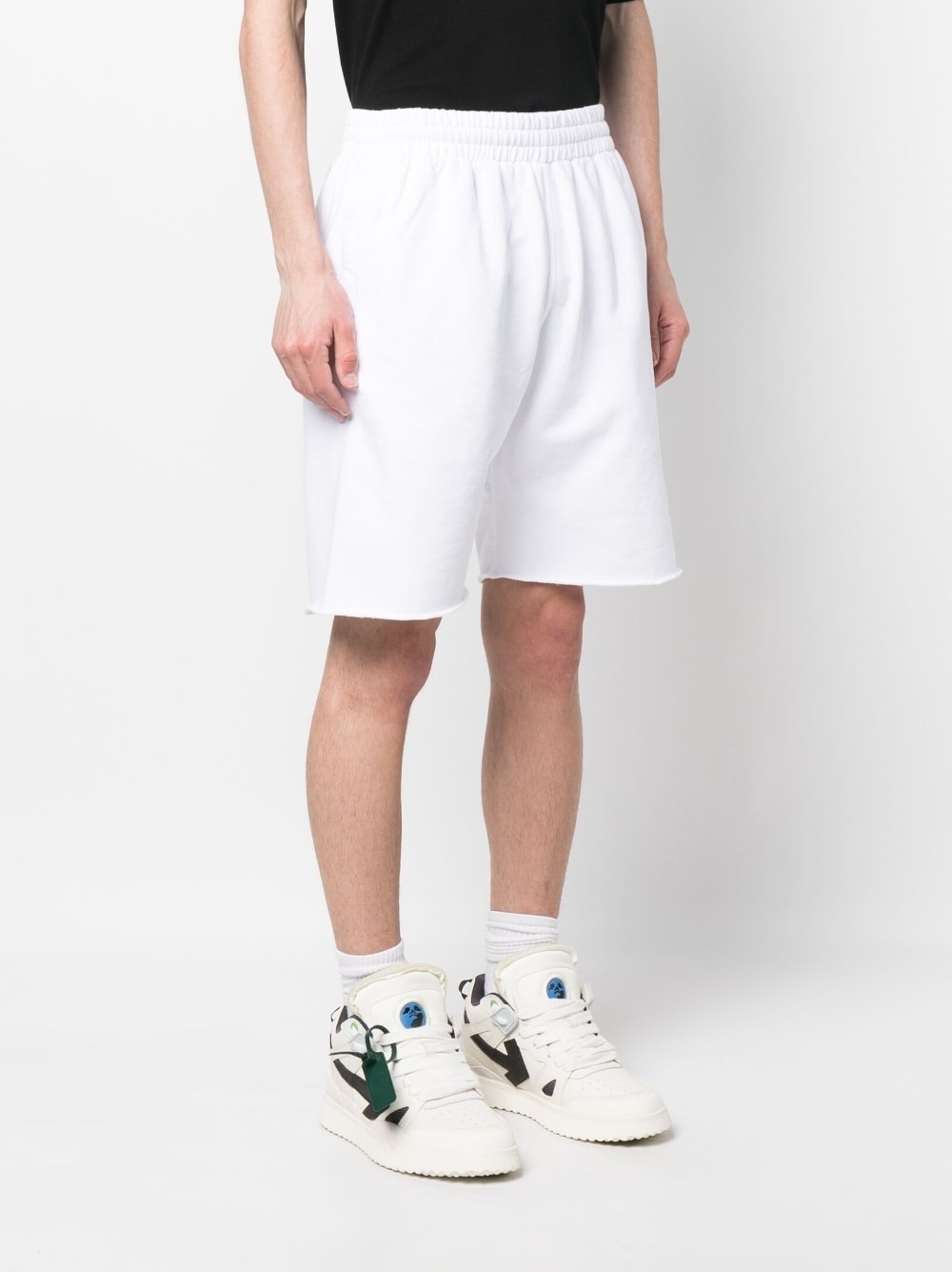 Scribble Diag print track shorts - 3