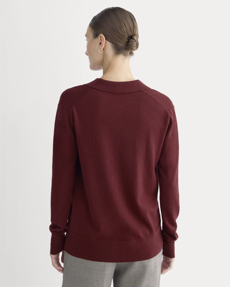 OVERSIZED POLO SWEATER IN COTTON MERINO 6