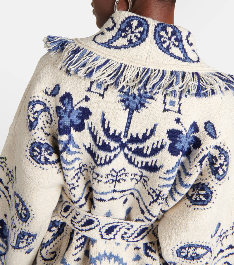 Lush Nature Foulard intarsia cardigan 6