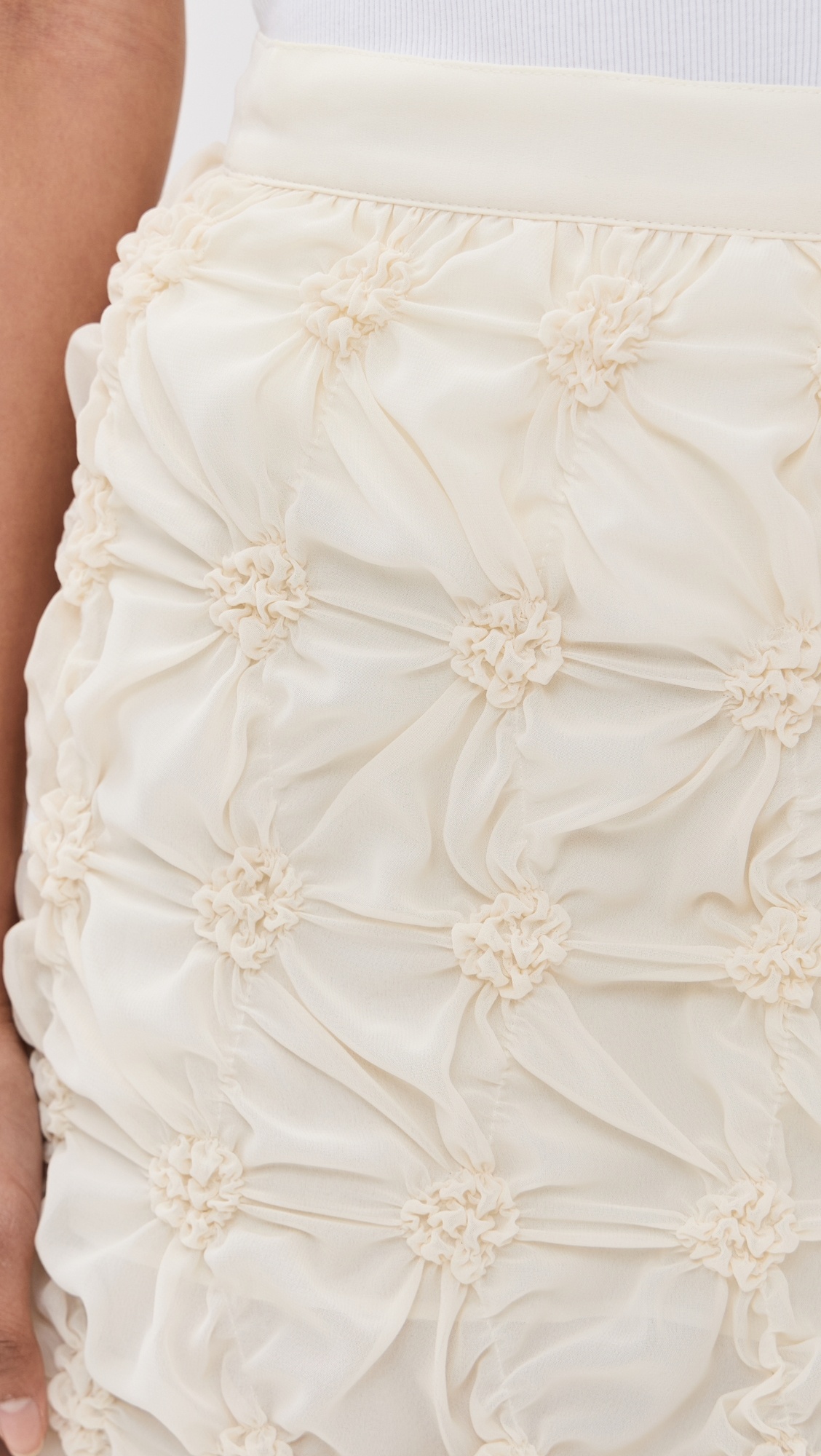 Scrunched Chiffon Skirt - 5