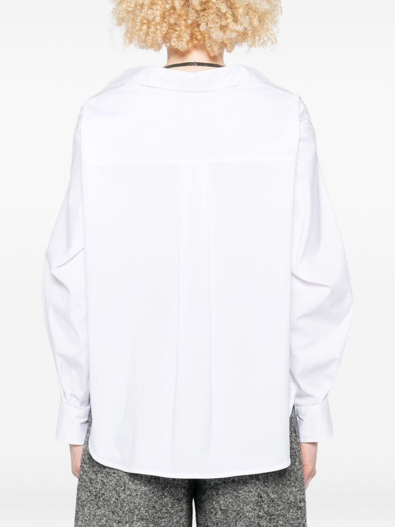 button-up curved-hem shirt 4