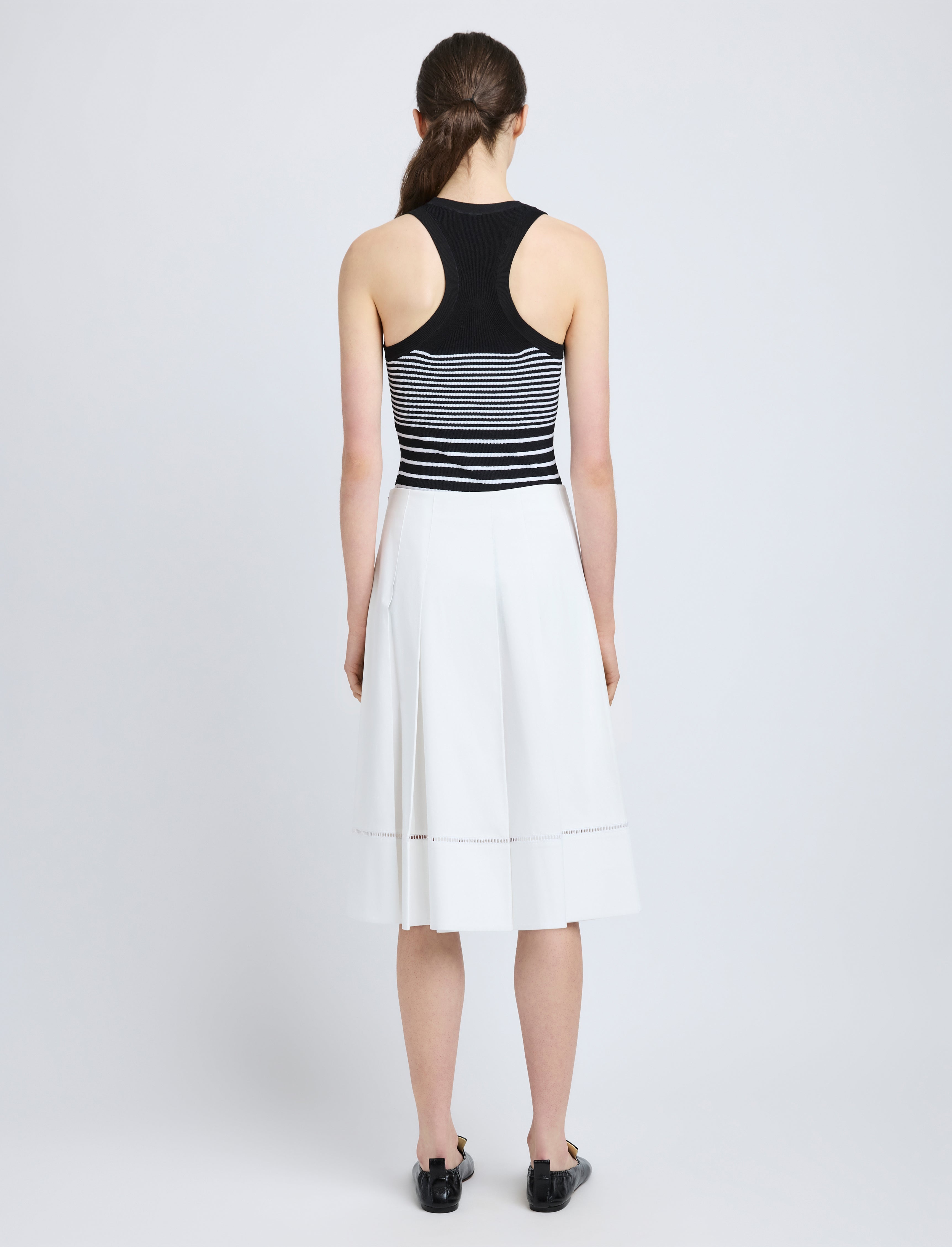 Laci Skirt in Eco Cotton Poplin - 4